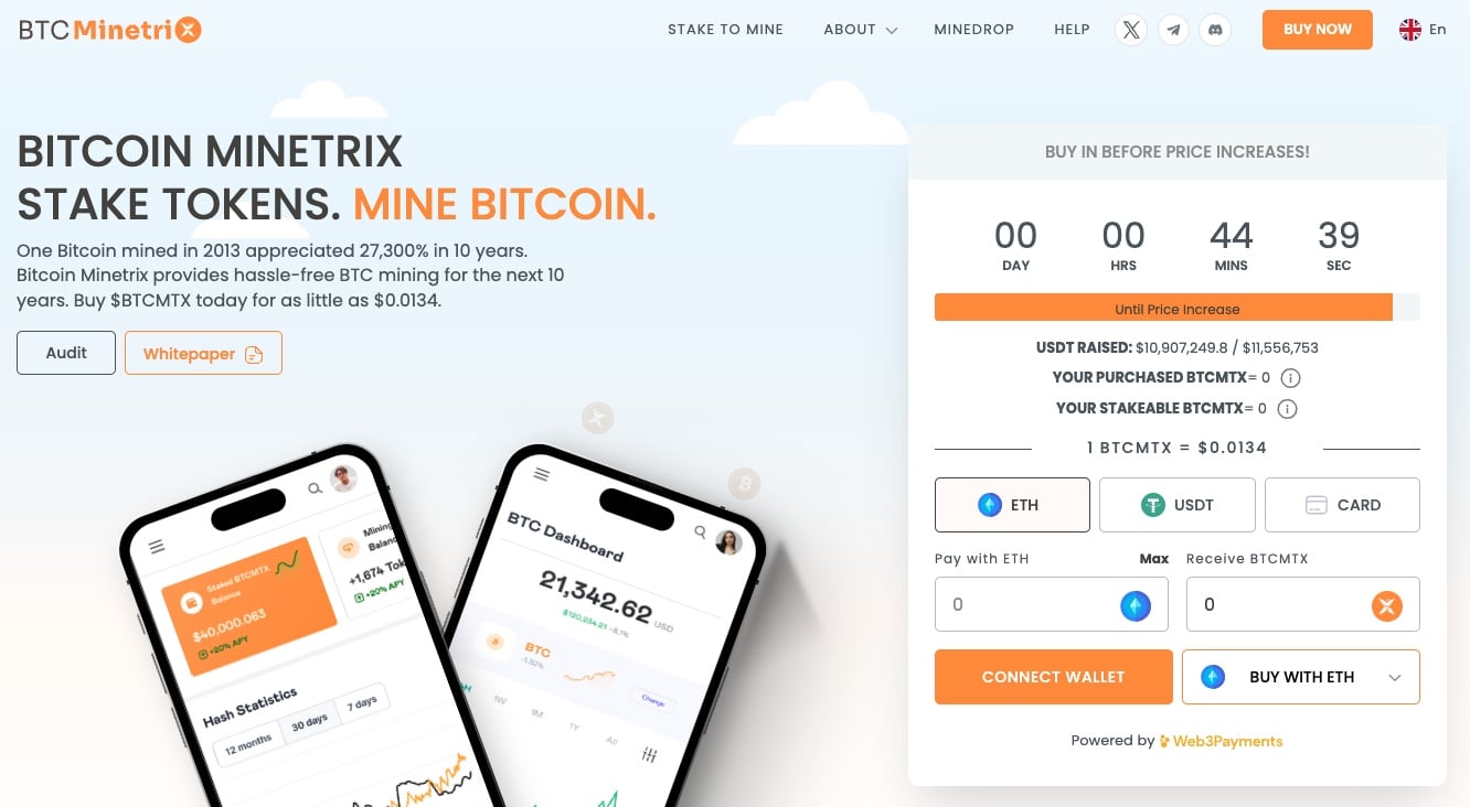 Hvordan kjøpe Bitcoin Minetrix (BTCMTX) – Enkel guide