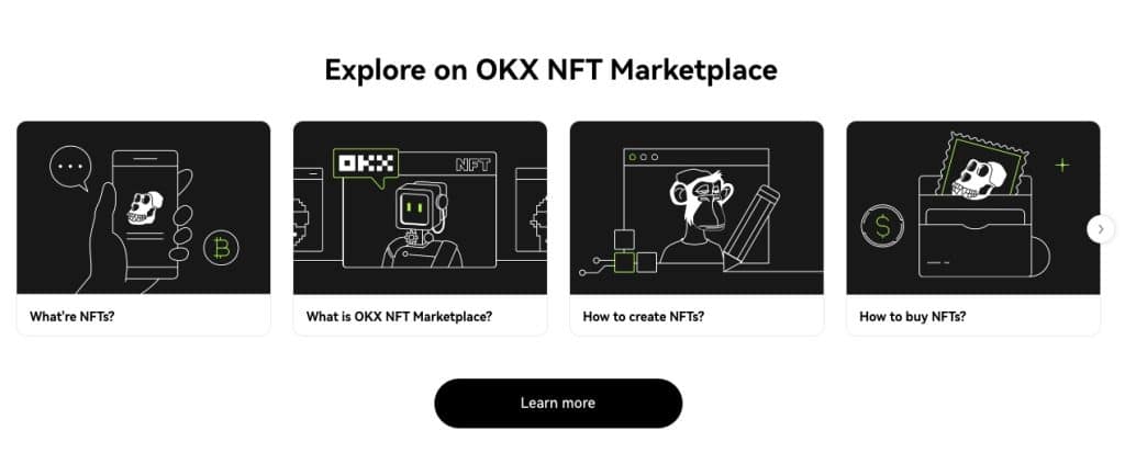 Utforsk OKX NFT marketplace, lage nft, kjøpe nft 