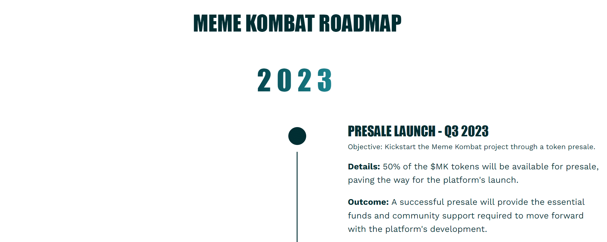 Meme Kombat roadmap