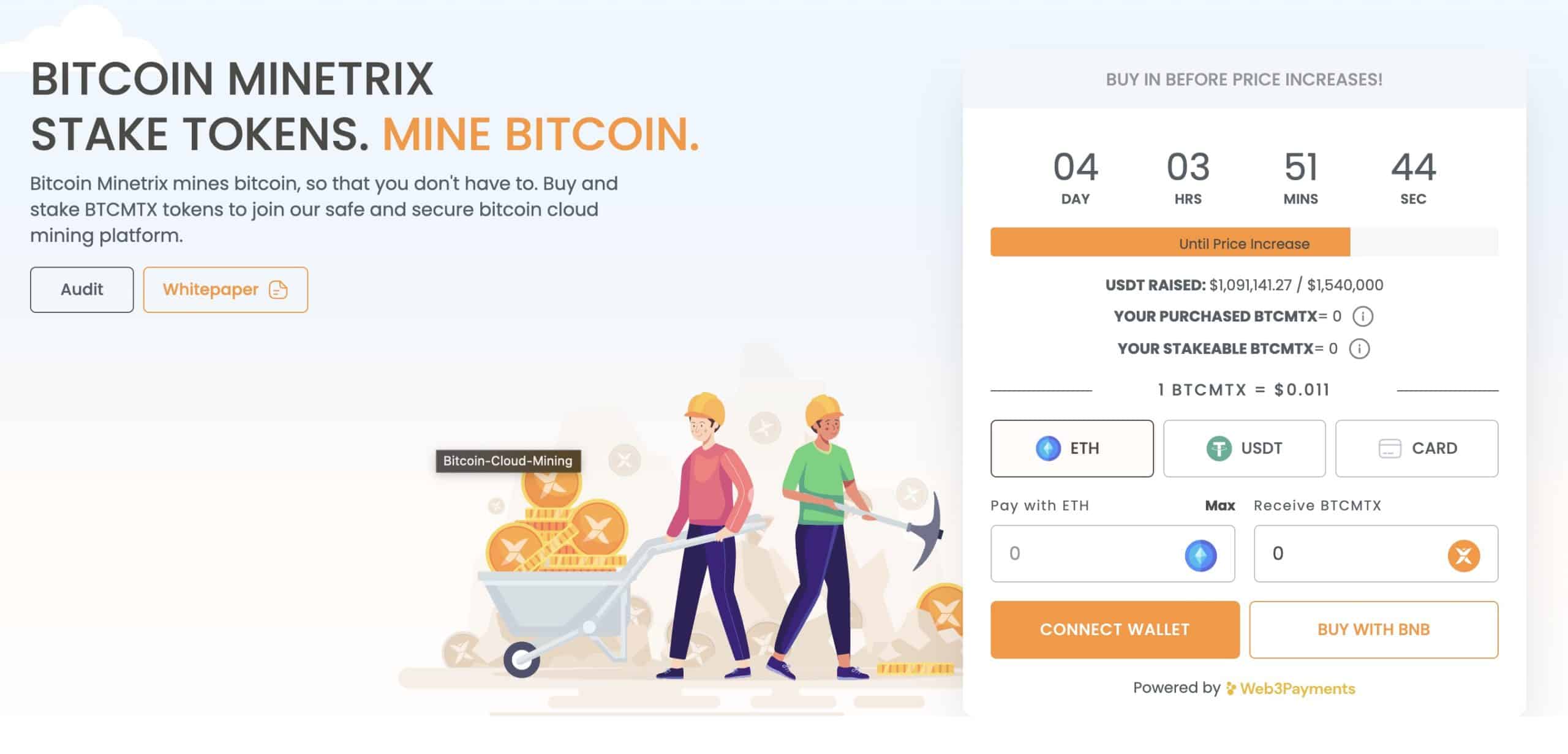 Over 1 mill. dollar er investert i det revolusjonerende stake-to-mine-prosjektet Bitcoin Minetrix
